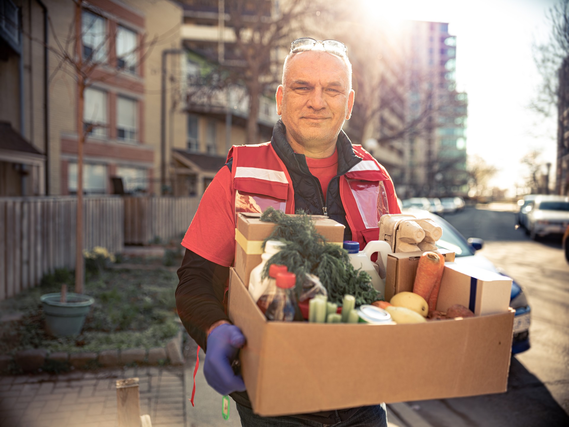 COVID-19, Donation Home food delivery during lockdown